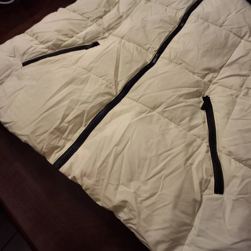 BCBGeneration Paris Puffer Jacket Hooded Yellow Full-Zip    Women Plus Size XXL - Picture 16 of 16